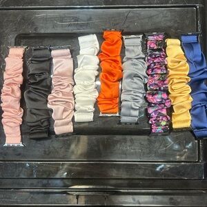 Lot of 9 Scrunchies Apple Watch Bands
